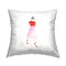 Stupell Industries Pink & Red Trendy Girl Outdoor Printed Pillow
